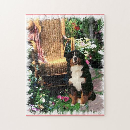 Bernese Mountain Dog Art Legpuzzel (Verticaal)