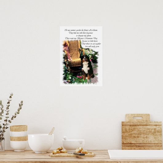 Bernese Mountain Dog Art Print (Keuken)