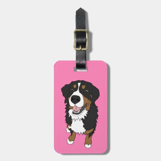 Bernese Mountain Dog Bagagelabel (Voorkant verticaal)