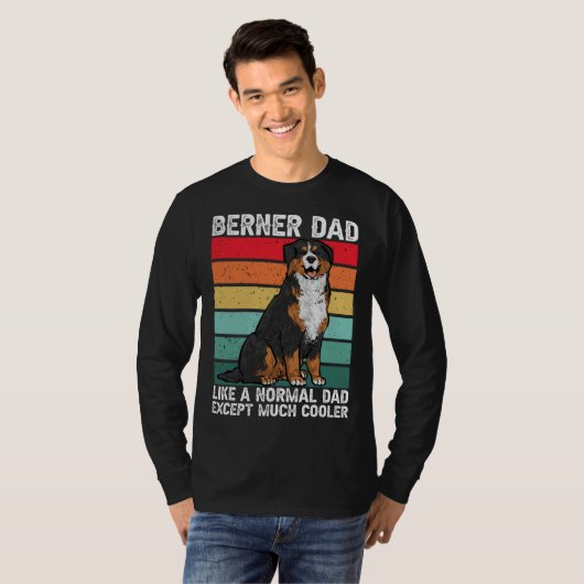 Bernese Mountain Dog Berner Dad T-shirt (Voorkant volledig)