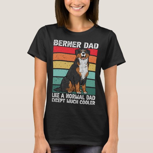 Bernese Mountain Dog Berner Dad T-shirt (Voorkant)