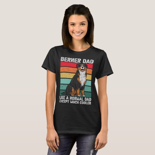 Bernese Mountain Dog Berner Dad T-shirt (Voorkant volledig)