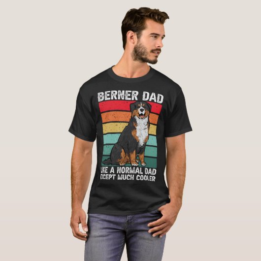 Bernese Mountain Dog Berner Dad T-shirt (Voorkant volledig)