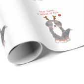 Bernese Mountain Dog Beste Kerstman.... Cadeaupapier (Rol Hoek)