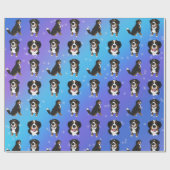 Bernese Mountain Dog Birthday Cadeaupapier (Vlak)