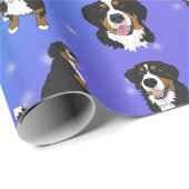 Bernese Mountain Dog Birthday Cadeaupapier (Rol Hoek)