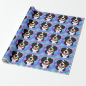 Bernese Mountain Dog Birthday  Cadeaupapier (Uitgerold)