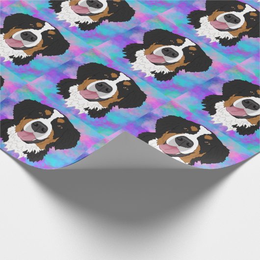 Bernese Mountain Dog Birthday  Cadeaupapier (Hoek)