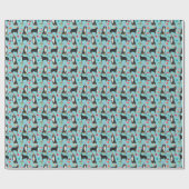 Bernese Mountain Dog Birthday Gift Wrap Cadeaupapier (Vlak)