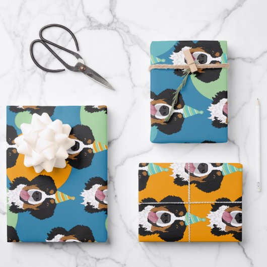 Bernese Mountain Dog Birthday  Inpakpapier Vel (Voorkant)