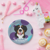 Bernese Mountain Dog Birthday Papieren Bordje (Feest)