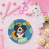 Bernese Mountain Dog Birthday Papieren Bordje (Feest)
