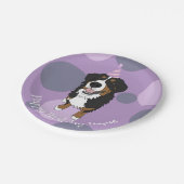 Bernese Mountain Dog Birthday Papieren Bordje (Gekanteld)