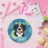 Bernese Mountain Dog Birthday Papieren Bordje (Feest)