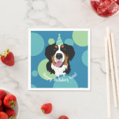 Bernese Mountain Dog Birthday Servet (Insitu)