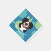 Bernese Mountain Dog Birthday Servet (Hoek)