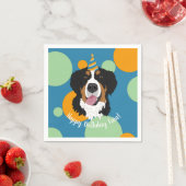 Bernese Mountain Dog Birthday Servet (Insitu)