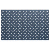 Bernese Mountain Dog blauw silhouet Stof (Fat Quarter)