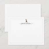 Bernese Mountain Dog Border Personalized Notitiekaartje (Voorkant / Achterkant)
