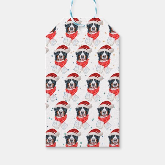 Bernese Mountain Dog Breed Christmas Cadeaulabel (Voorkant)