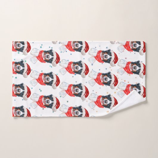 Bernese Mountain Dog Breed Christmas Handdoek (Handdoek)