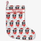 Bernese Mountain Dog Breed Christmas Kleine Kerstsok (Voorkant)