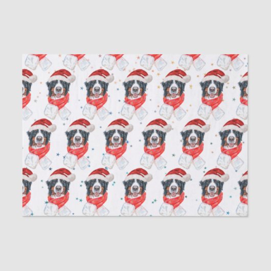 Bernese Mountain Dog Breed Christmas Tissuepapier (Voorkant)