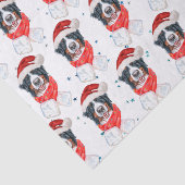 Bernese Mountain Dog Breed Christmas Tissuepapier (Detail)