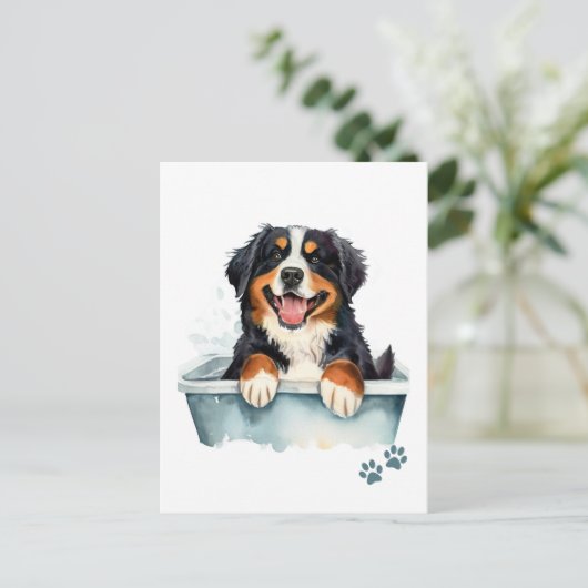 Bernese Mountain Dog Briefkaart (Staand voorkant)