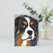 Bernese Mountain Dog Briefkaart (Staand voorkant)