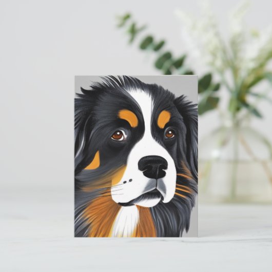 Bernese Mountain Dog Briefkaart (Staand voorkant)