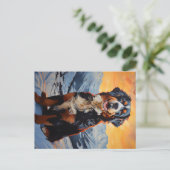 Bernese Mountain Dog Briefkaart (Staand voorkant)
