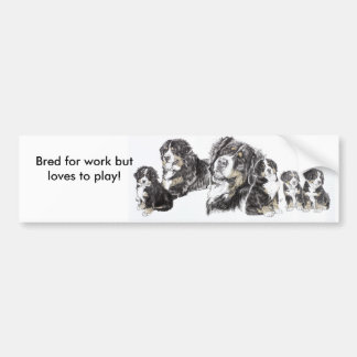 Bernese Mountain Dog Bumpersticker