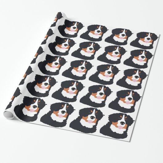 Bernese Mountain Dog Cadeaupapier (Uitgerold)