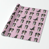 Bernese Mountain Dog Cadeaupapier (Uitgerold)
