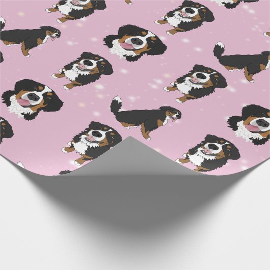 Bernese Mountain Dog Cadeaupapier (Hoek)