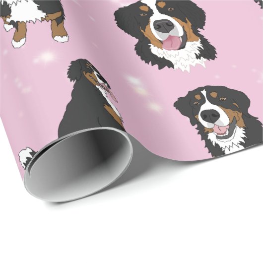 Bernese Mountain Dog Cadeaupapier (Rol Hoek)