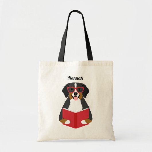 Bernese Mountain Dog Canvas tassen (Voorkant)