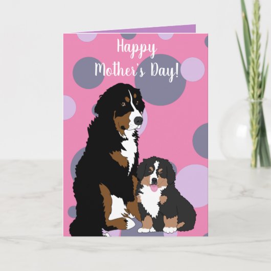 Bernese Mountain Dog Card Kaart (Voorkant)