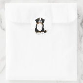 Bernese Mountain Dog Cartoon Ronde Sticker (Tas)