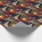 Bernese Mountain Dog Christmas Bedtime Story Cadeaupapier (Hoek)