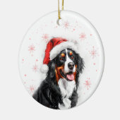 Bernese Mountain Dog Christmas Personalized Keramisch Ornament (Links)