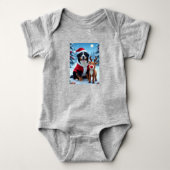 Bernese Mountain Dog Christmas  Romper (Voorkant)
