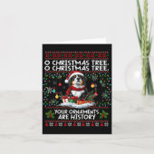 Bernese Mountain Dog Christmas Tree Decorations Do Kaart (Voorkant)
