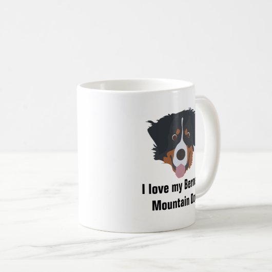 Bernese Mountain Dog Coffee Mok - Bernese Dog (Voorkant rechts)