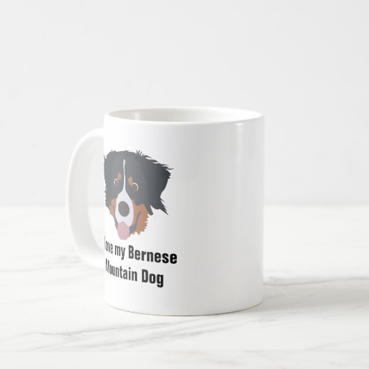 Bernese Mountain Dog Coffee Mok - Bernese Dog (Voorkant links)