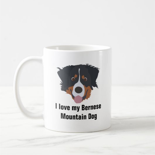 Bernese Mountain Dog Coffee Mok - Bernese Dog (Links)
