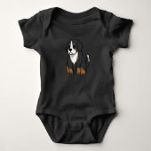 Bernese Mountain Dog Cute Cartoon Romper (Voorkant)
