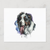 Bernese Mountain Dog Cute Face Briefkaart (Voorkant)