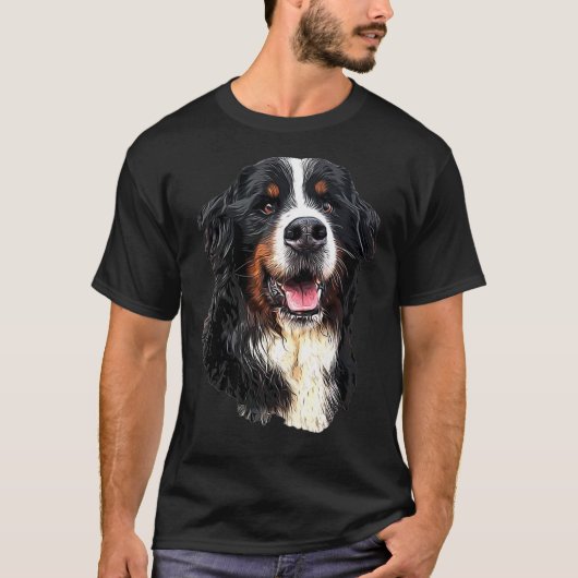 Bernese Mountain Dog Cuteness! Essential T-Shirt (Voorkant)